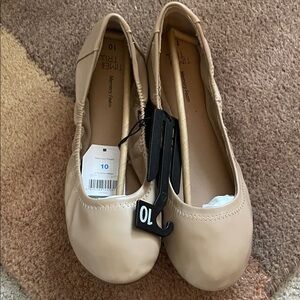 Time and Tru Beige Ballet Flats